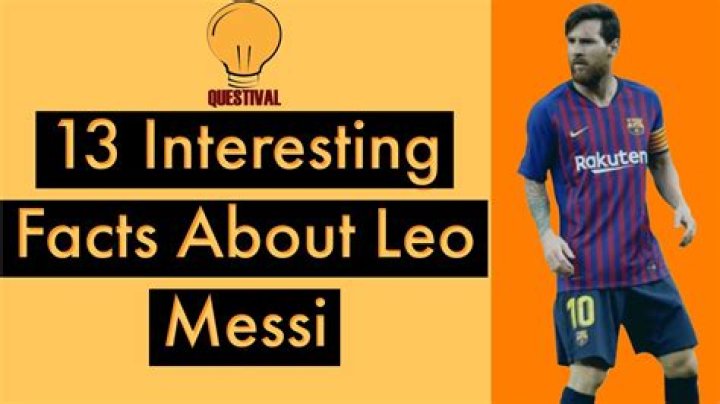 10 Unknown Facts about Lionel Messi