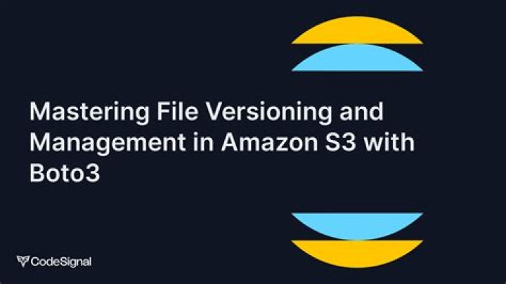 Amazon S3 buckets - Boto3 1.34.75 documentation