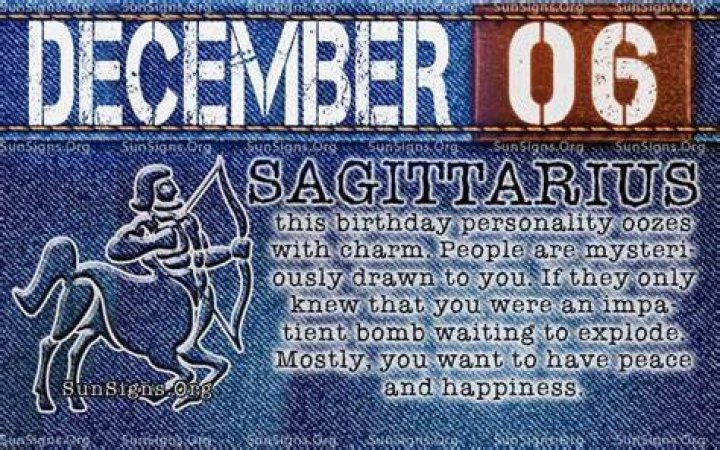 December 6 Zodiac Horoscope Birthday Personality