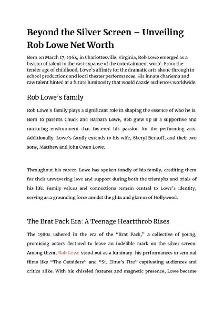 Unveiling Rob Lowe's Age: Secrets To Youthful Vitality And Timeless Appeal